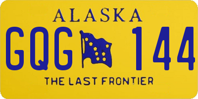 AK license plate GQG144