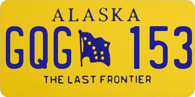 AK license plate GQG153