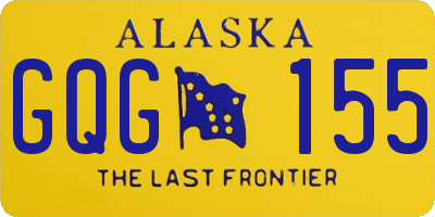 AK license plate GQG155