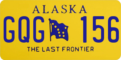AK license plate GQG156