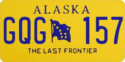 AK license plate GQG157