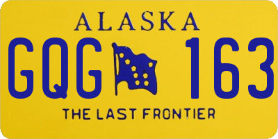 AK license plate GQG163