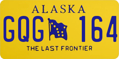 AK license plate GQG164