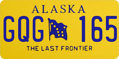 AK license plate GQG165