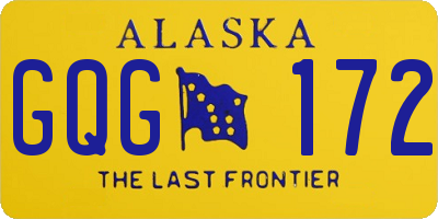 AK license plate GQG172