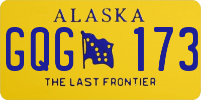 AK license plate GQG173