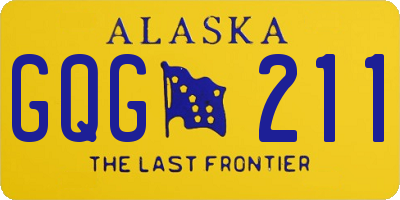 AK license plate GQG211