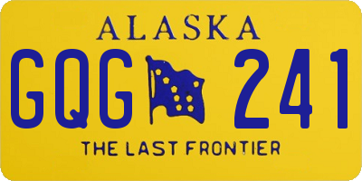 AK license plate GQG241