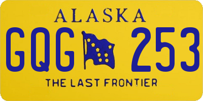 AK license plate GQG253
