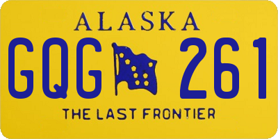 AK license plate GQG261