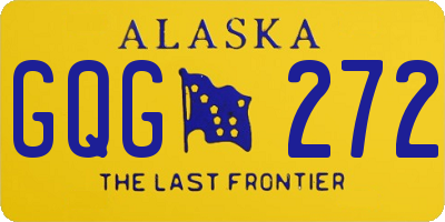 AK license plate GQG272