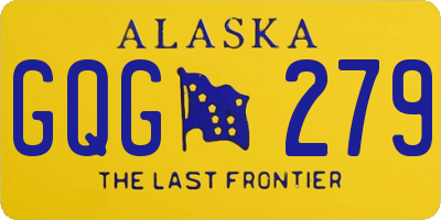 AK license plate GQG279