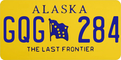 AK license plate GQG284