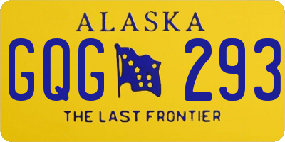 AK license plate GQG293
