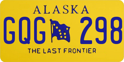AK license plate GQG298