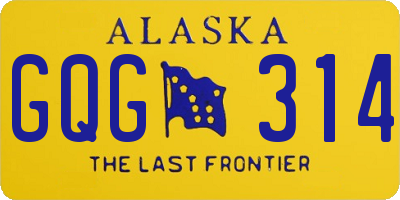 AK license plate GQG314