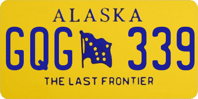 AK license plate GQG339