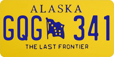 AK license plate GQG341