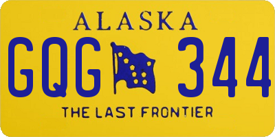 AK license plate GQG344