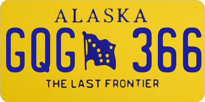 AK license plate GQG366