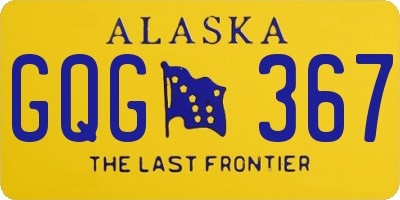 AK license plate GQG367