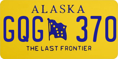 AK license plate GQG370