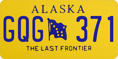 AK license plate GQG371