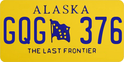 AK license plate GQG376