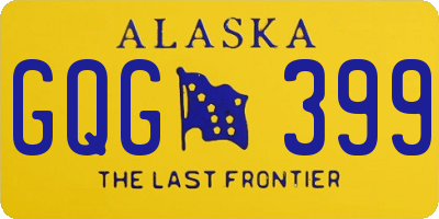 AK license plate GQG399