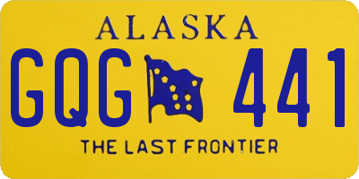 AK license plate GQG441