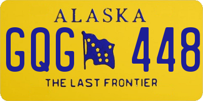 AK license plate GQG448