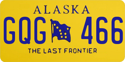 AK license plate GQG466