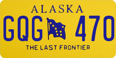 AK license plate GQG470