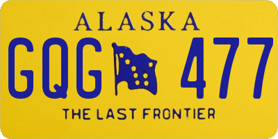 AK license plate GQG477
