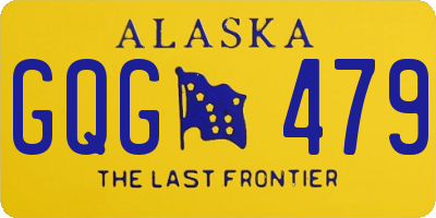AK license plate GQG479
