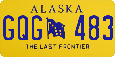AK license plate GQG483