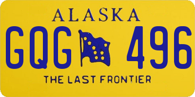 AK license plate GQG496