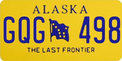 AK license plate GQG498