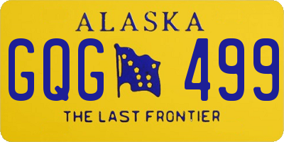 AK license plate GQG499