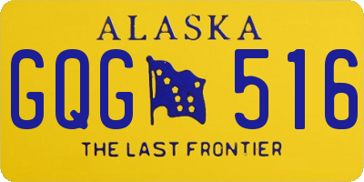 AK license plate GQG516