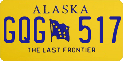 AK license plate GQG517