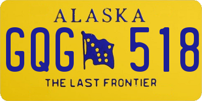 AK license plate GQG518