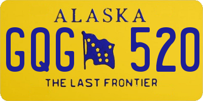 AK license plate GQG520