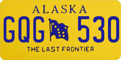 AK license plate GQG530