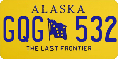 AK license plate GQG532
