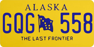 AK license plate GQG558