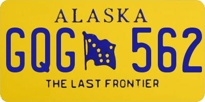 AK license plate GQG562