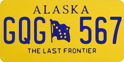 AK license plate GQG567
