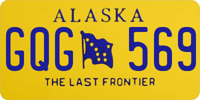 AK license plate GQG569