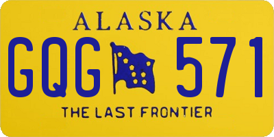 AK license plate GQG571